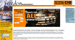 Desktop Screenshot of freedomboatingholidays.co.uk