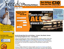 Tablet Screenshot of freedomboatingholidays.co.uk